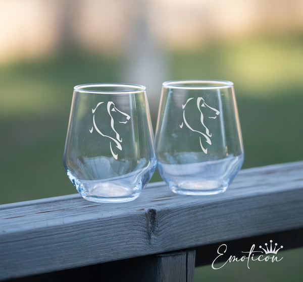 Afghan Hound Glass GreyhoundData Shop UK