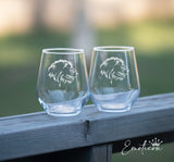 Irish Wolfhound Glass