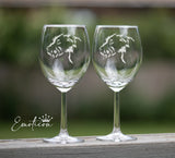 Irish Wolfhound Glass